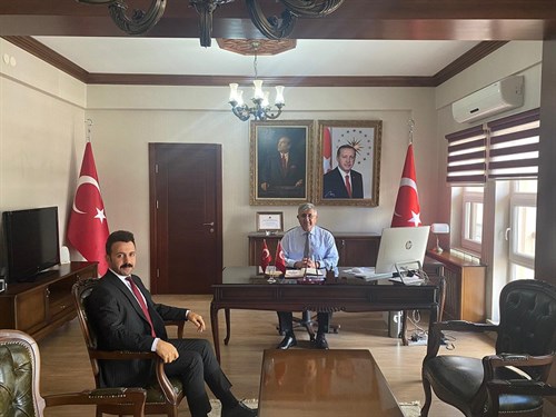 Korgun Kaymakamı Sayın Durdu Yavuz Öğüt Sayın Kaymakamımız Emir Osman Bulgurlu'yu Ziyaret Etti